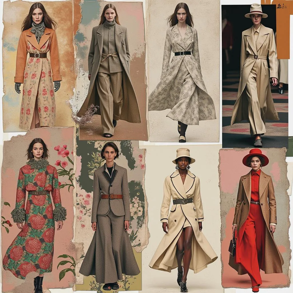 Moodboard de tendencias de moda